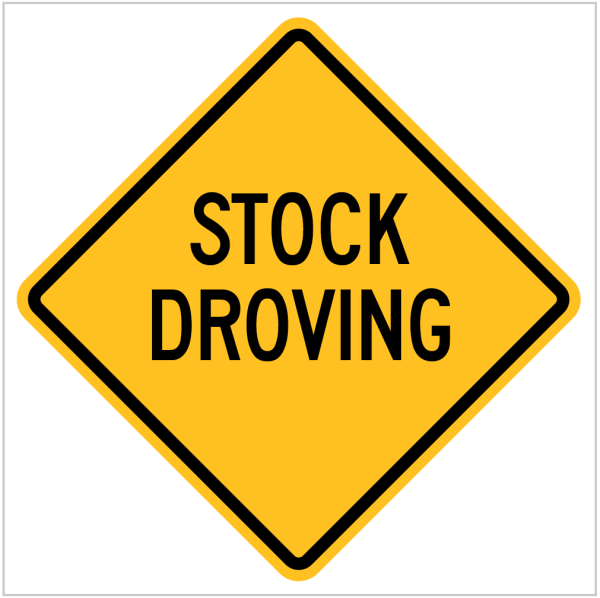W5-27 STOCK CROSSING - WA ONLY - WARNING SIGNS