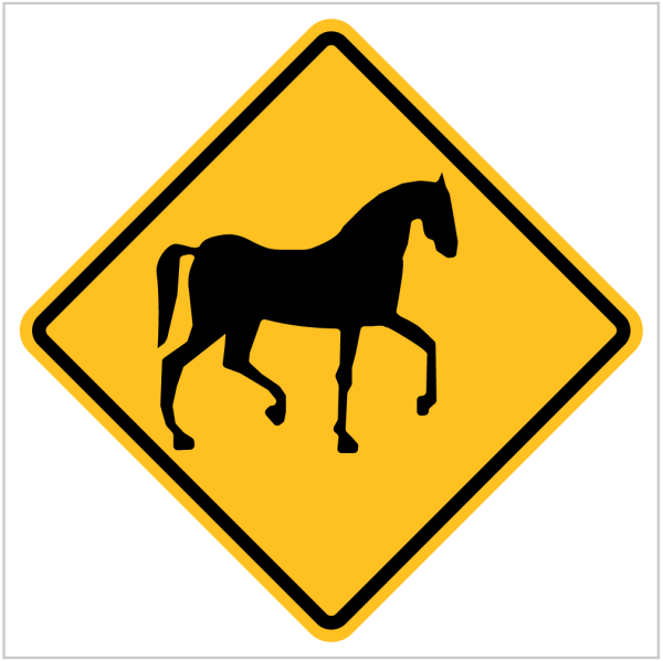 W5-64 - WA ONLY HORSE - Warning Signs