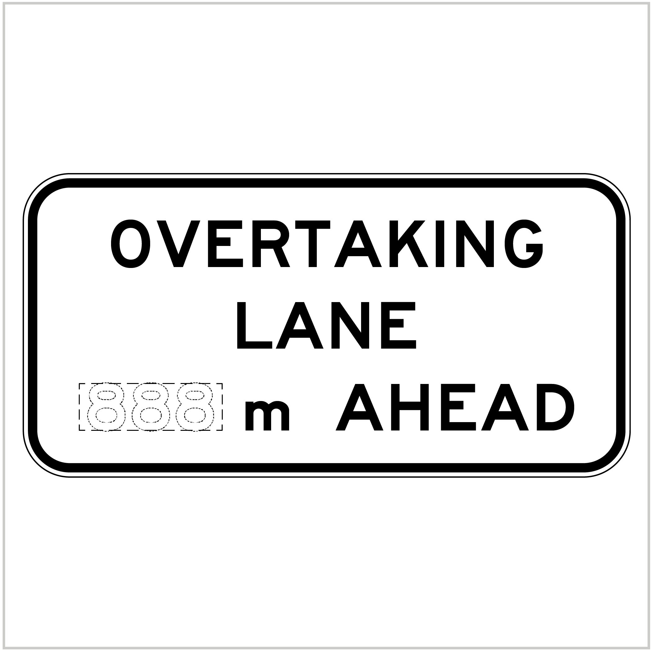 G9-37 OVERTAKING LANE ---M AHEAD