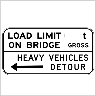 G9-4 LOAD LIMIT ON BRIDGE HEAVY VEHICLES DETOUR