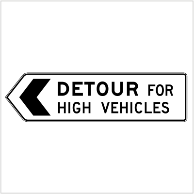 G9-5-1 DETOUR FOR HIGH VEHICLES