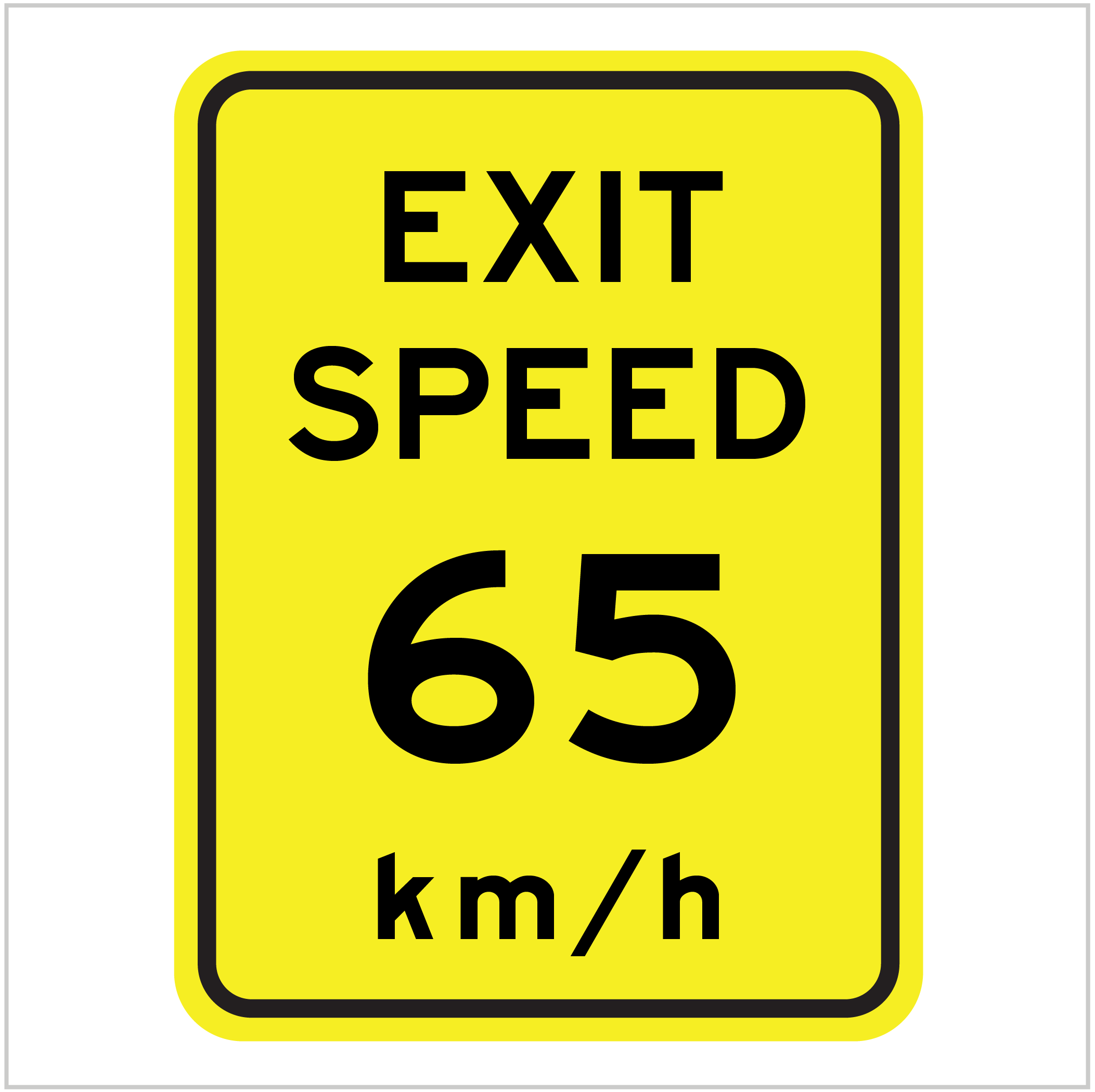 GE9-2 EXIT SPEED 65 km/h