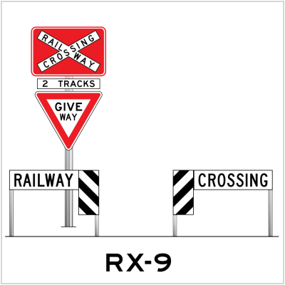 RAILWAY CROSSING SIGNAGE