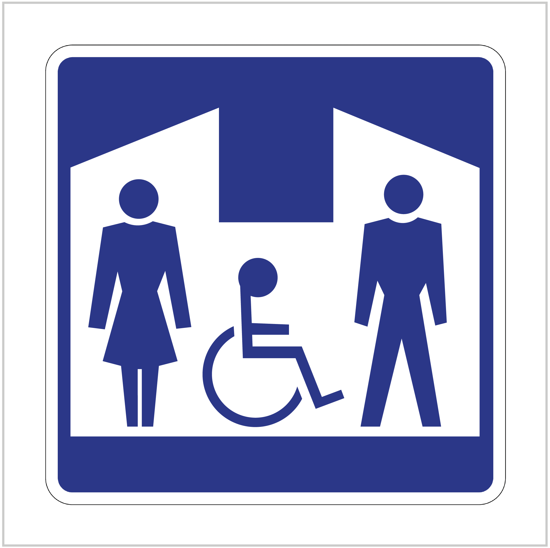 S16A - SERVICE SIGNS - GUIDE SIGNS TOILET AND DISABLED TOILET FACILITIES