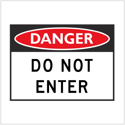 DGR-001 DO NOT ENTER