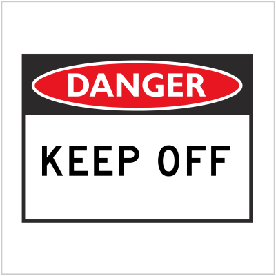 DGR-003 - DANGER - KEEP OFF