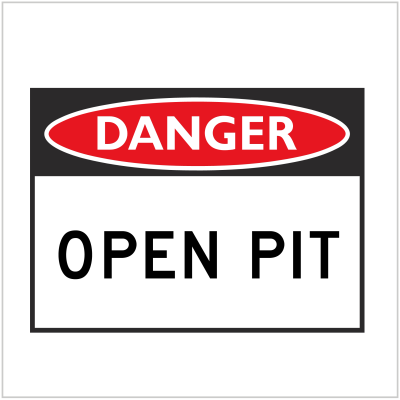 DGR-013 - DANGER - OPEN PIT