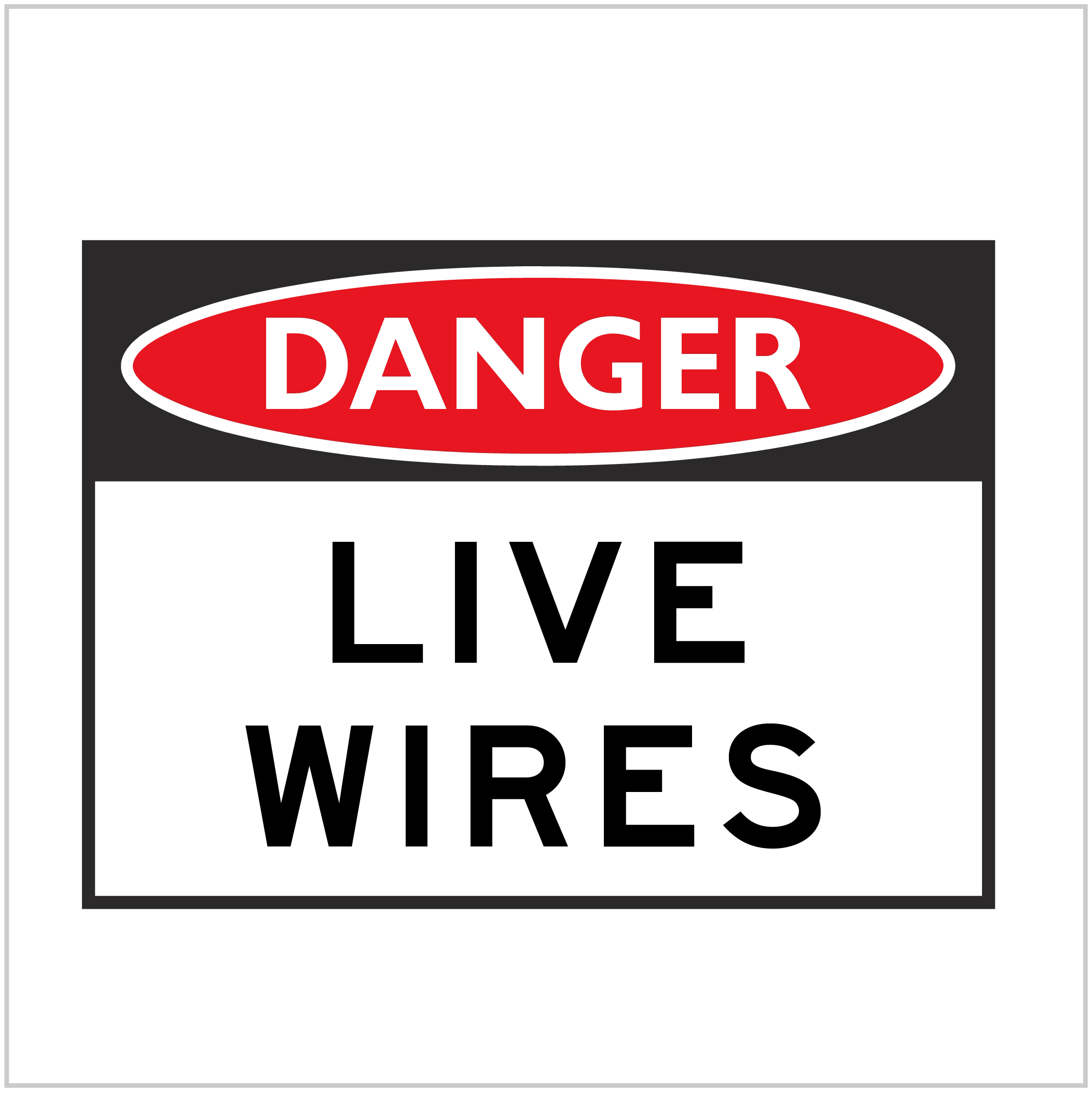 DGR-030 - DANGER - LIVE WIRES