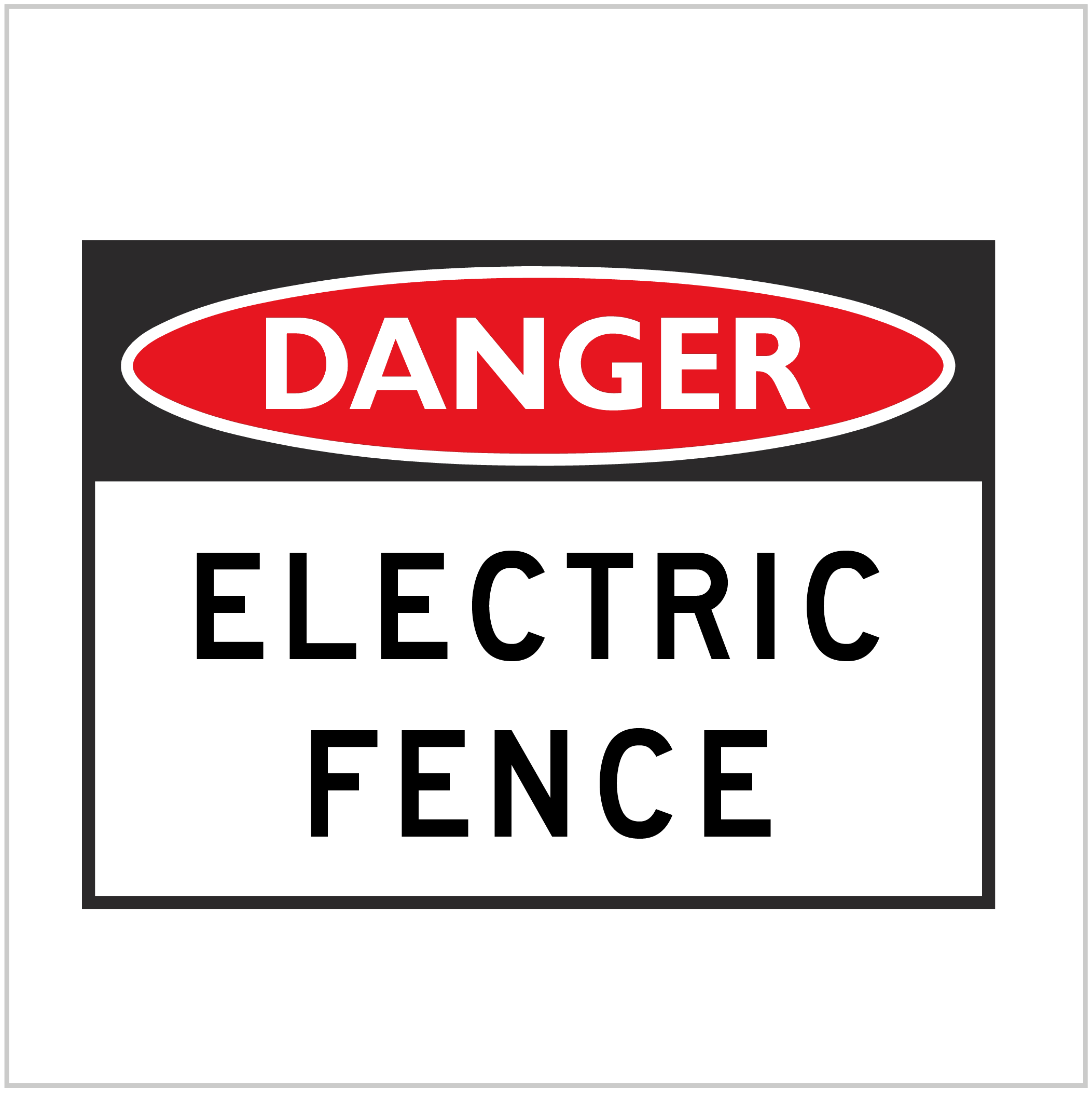 DGR-031 - DANGER - ELECTRIC FENCE