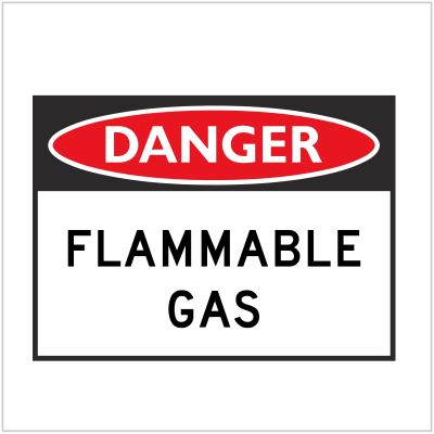 DGR-045 - DANGER - FLAMMABLE GAS