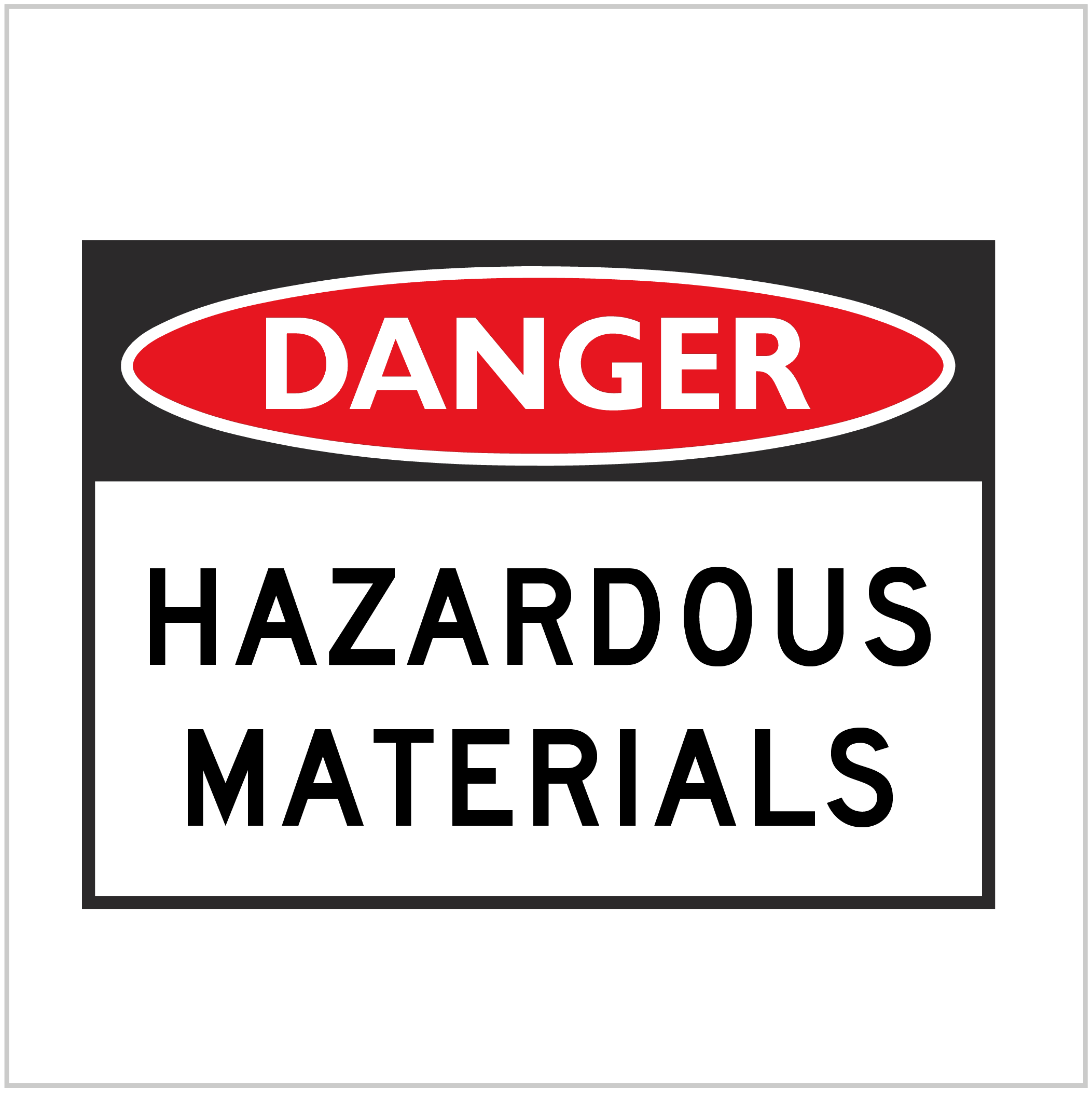 DGR-060 - DANGER - HAZARDOUS MATERIALS