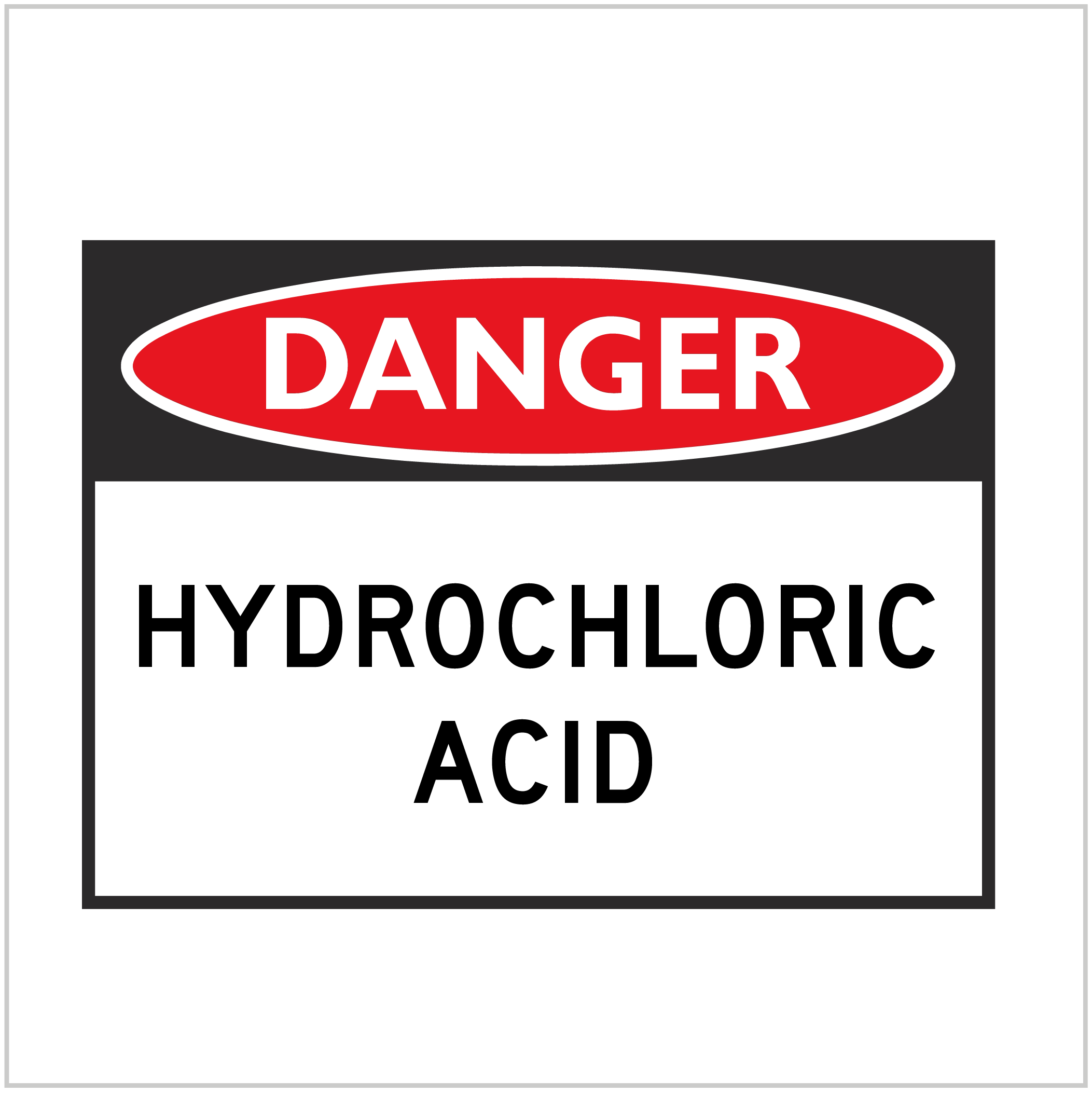 DGR-069 - DANGER - HYDROCHLORIC ACID