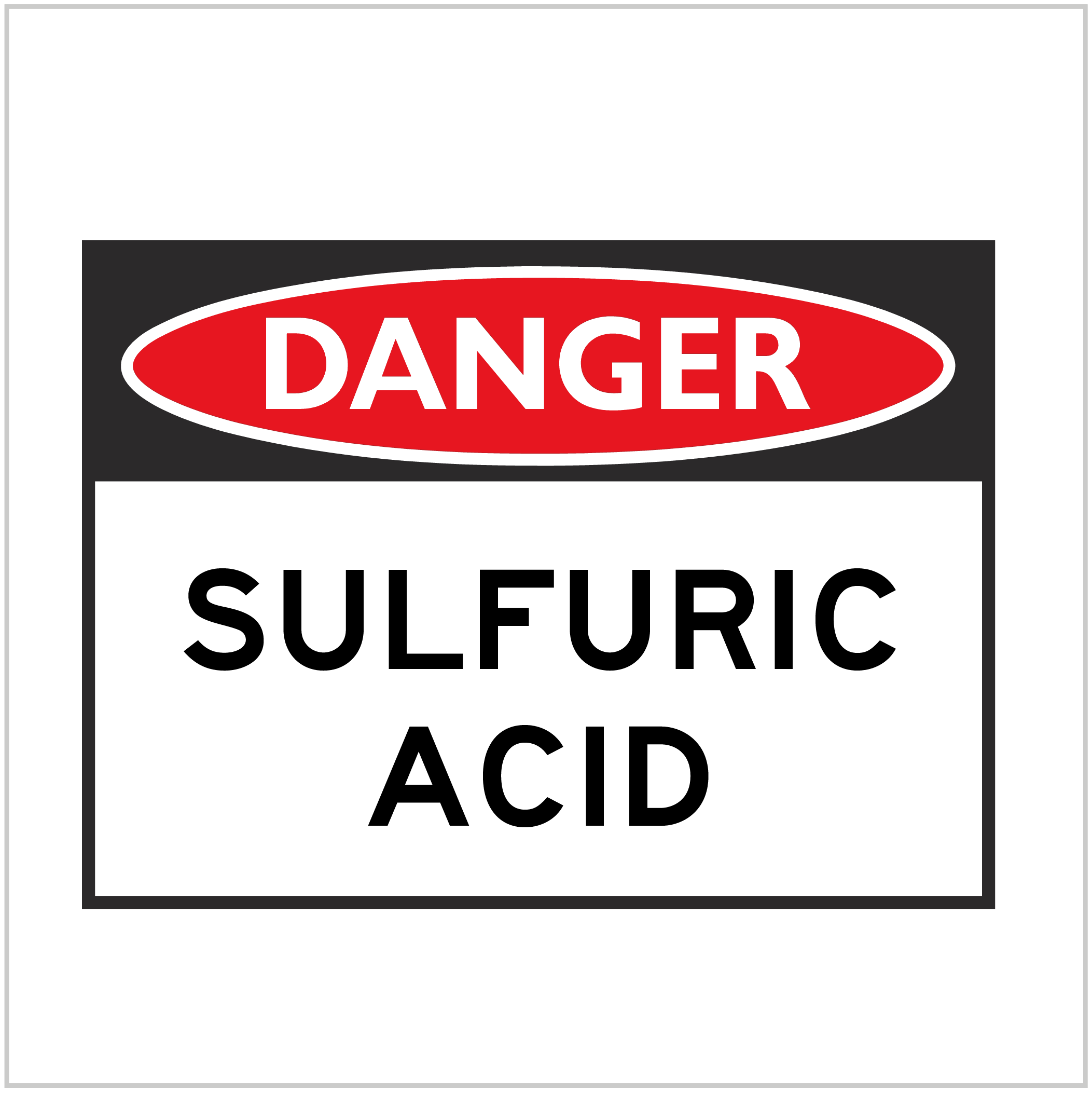 DGR-073 - DANGER - SULFURIC ACID