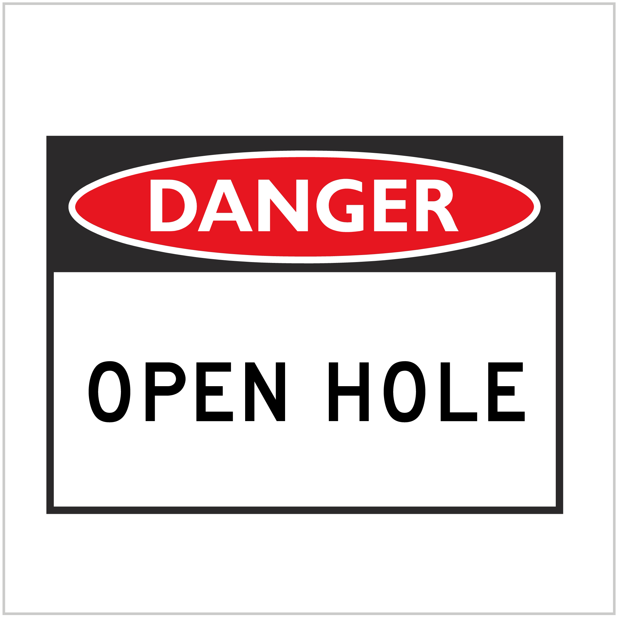 DGR-085 - DANGER - OPEN HOLE