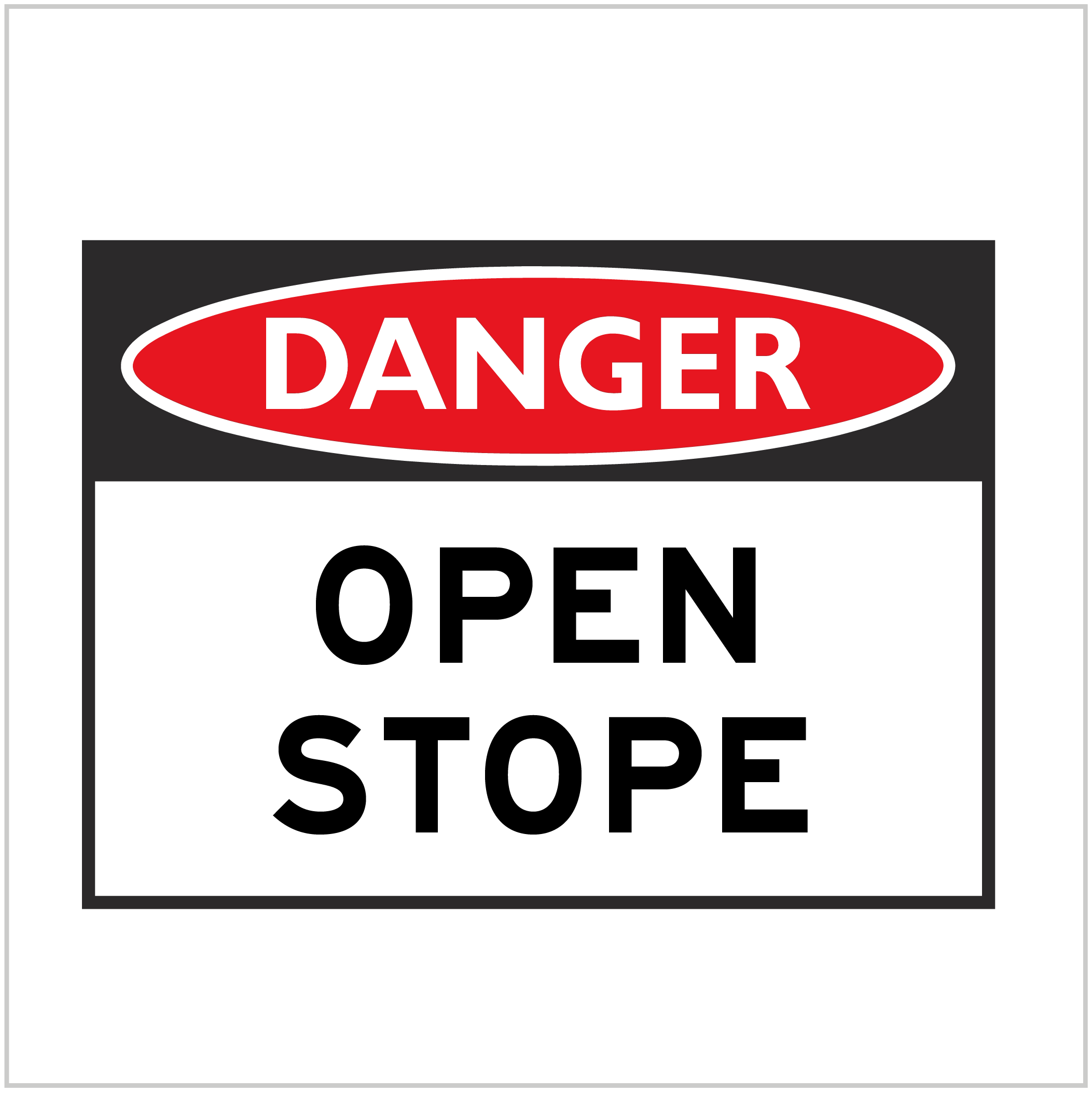 DGR-088 - DANGER - OPEN STOPE