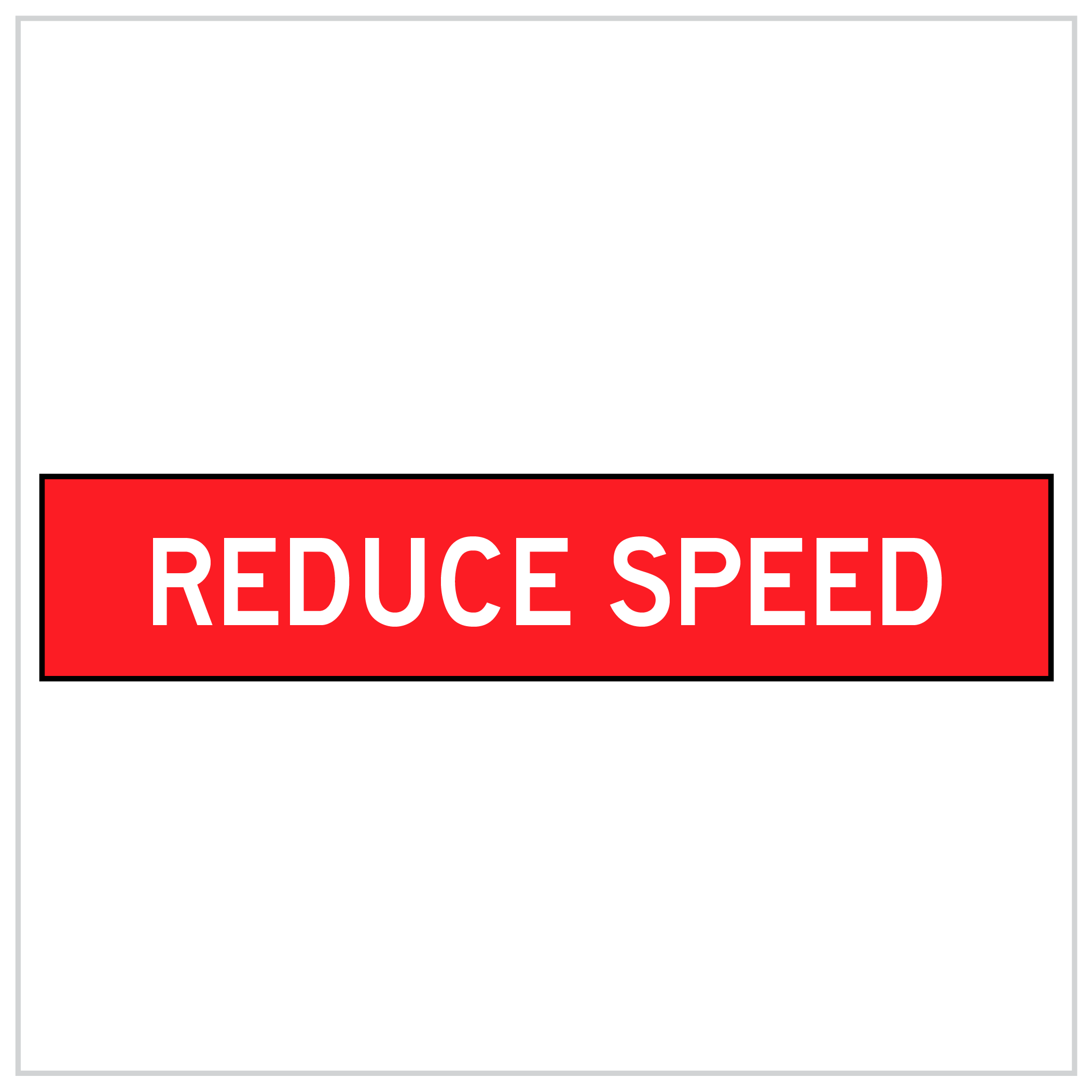 MMS-ADV-28 - WA ONLY REDUCE SPEED - 5mm CORFLUTE