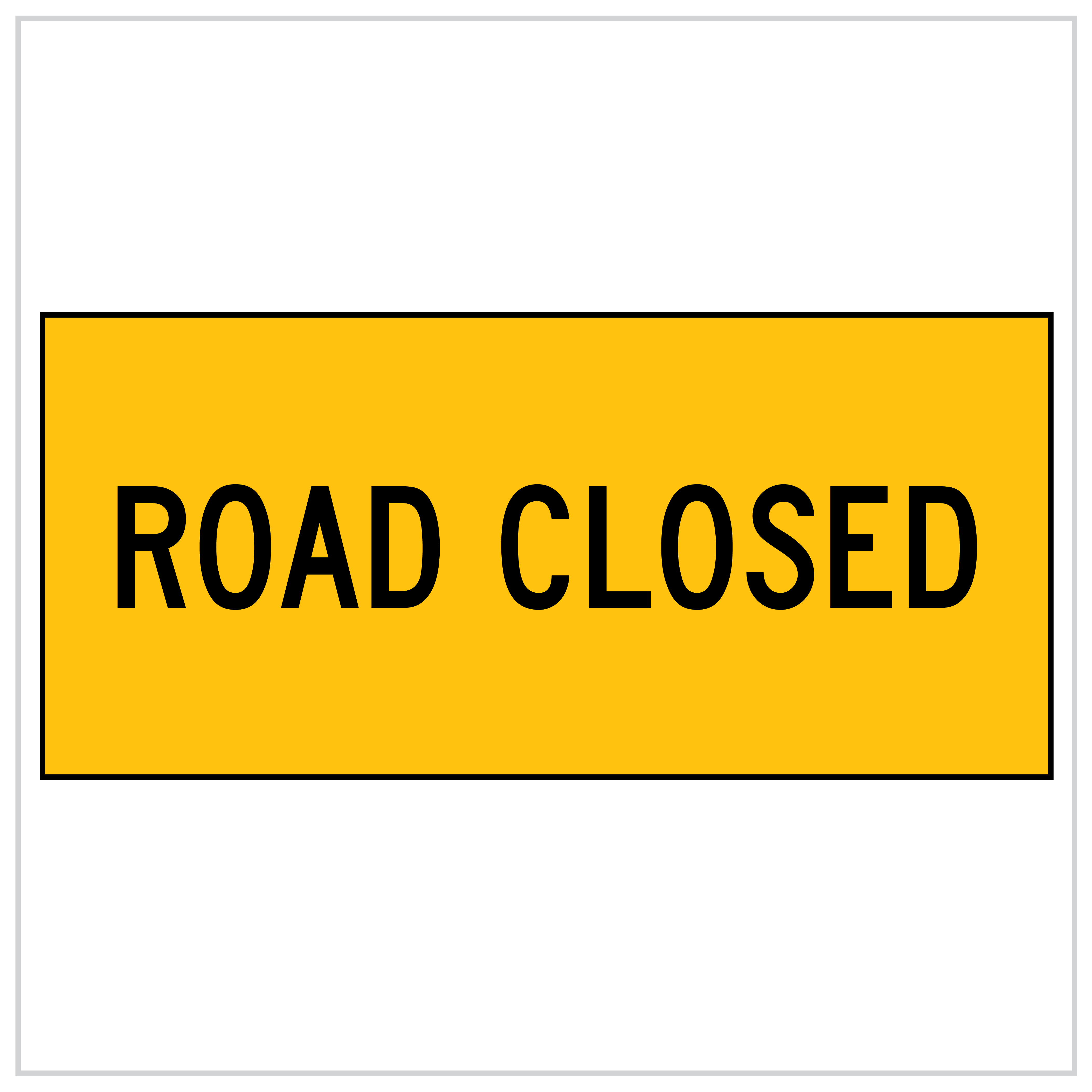 MMS-ADV-32 - WA ONLY ROAD CLOSED - 5mm CORFLUTE