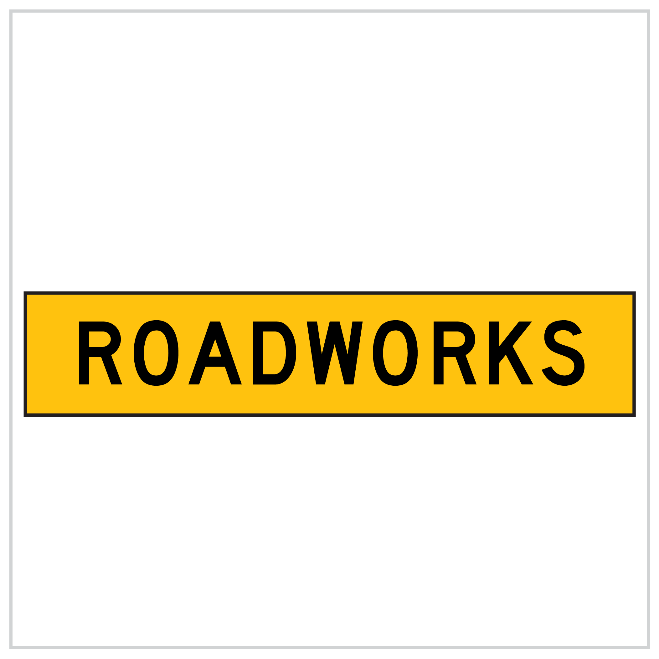 MMS-ADV-40 - WA ONLY - ROADWORKS - 5mm CORFLUTE