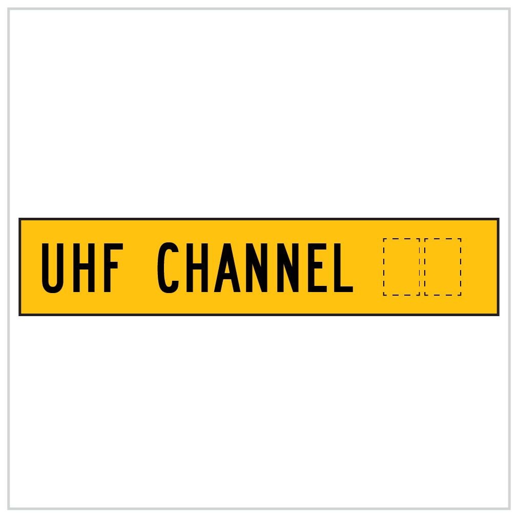 MMS-ADV-53 - UHF CHANNELCORFLUTE - MULTI MESSAGE SIGN