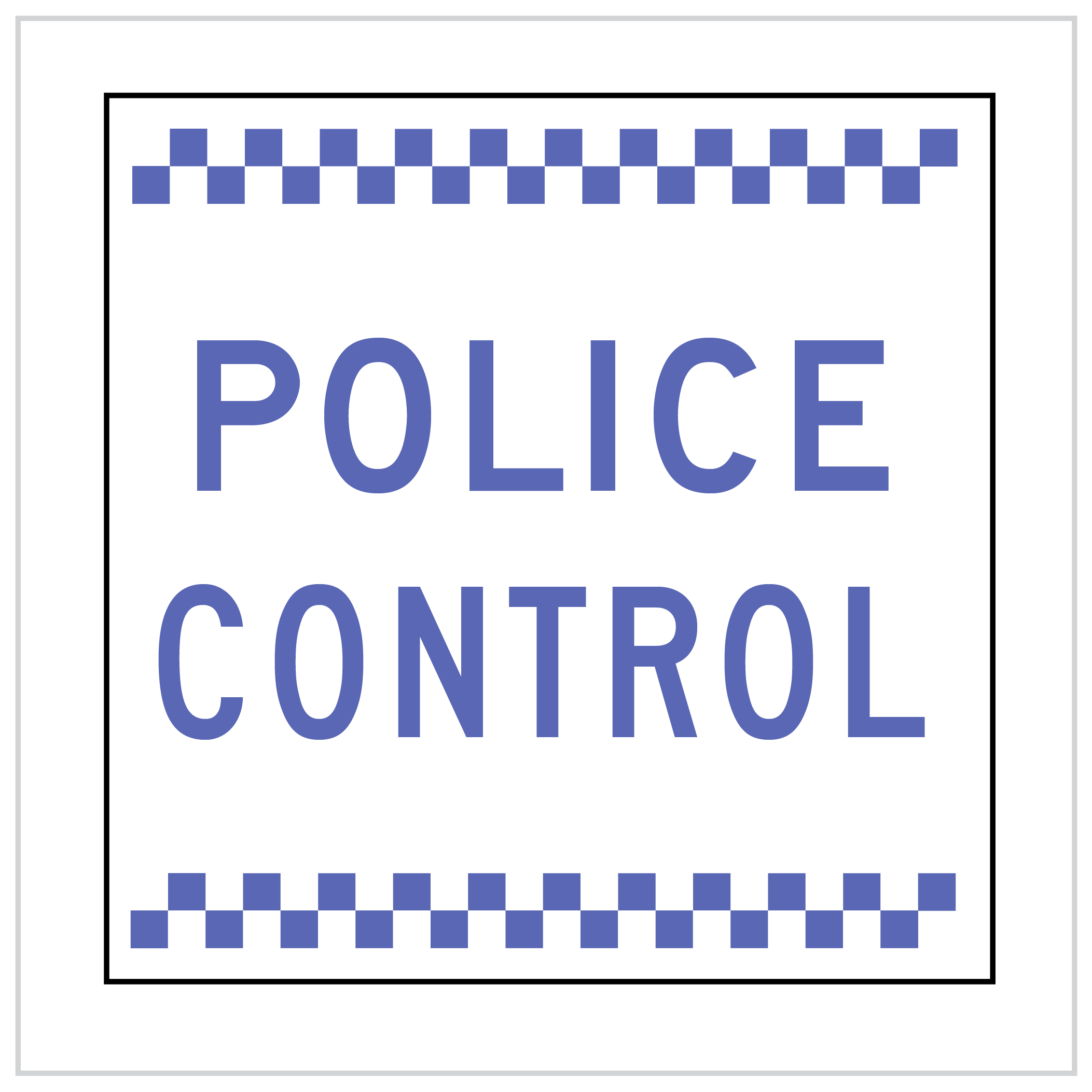 MMS-ADV-70 - POLICE CONTROL - CORFLUTE - MULTI MESSAGE SIGN