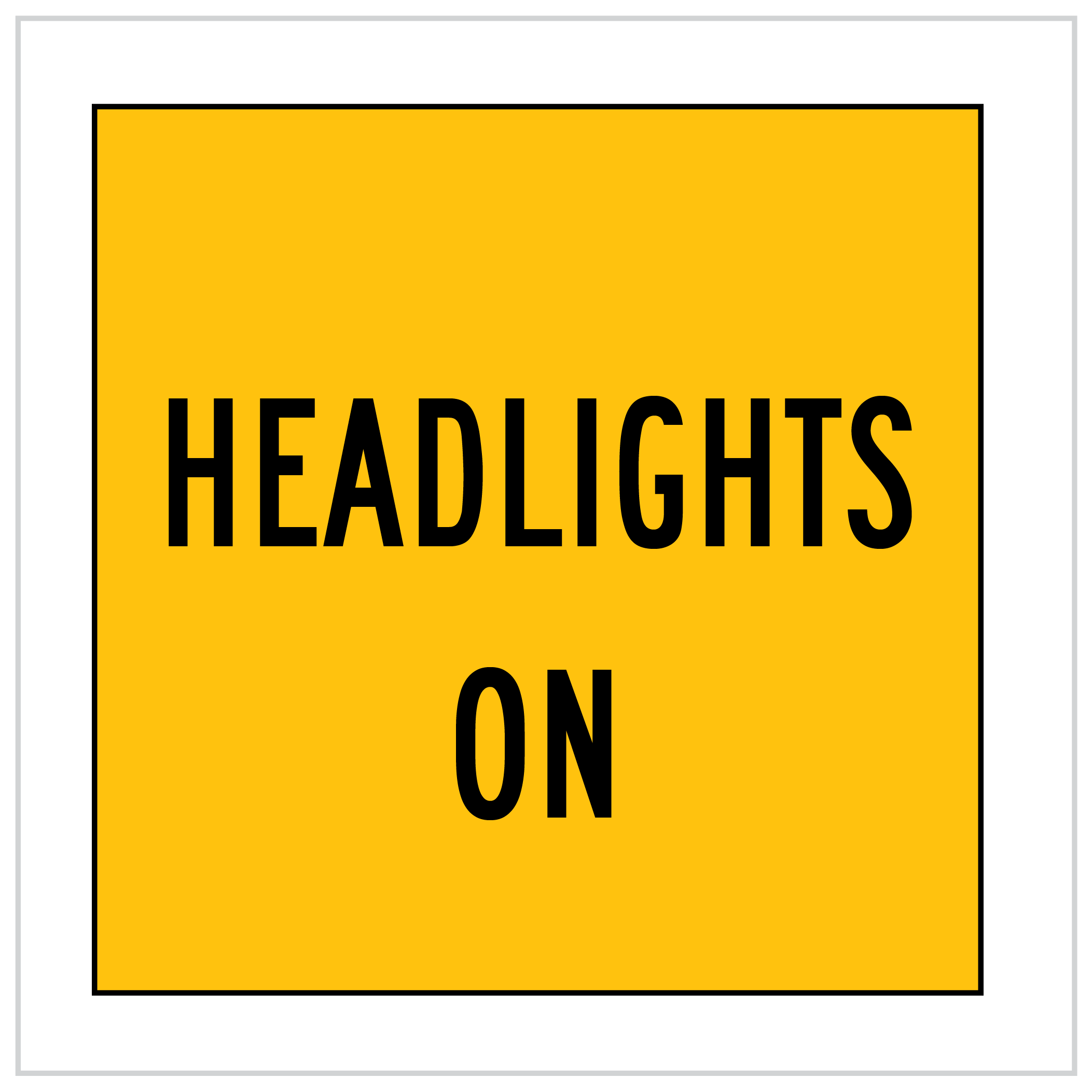 MMS-ADV-75 - HEADLIGHTS ON - CORFLUTE - MULTI MESSAGE SIGN