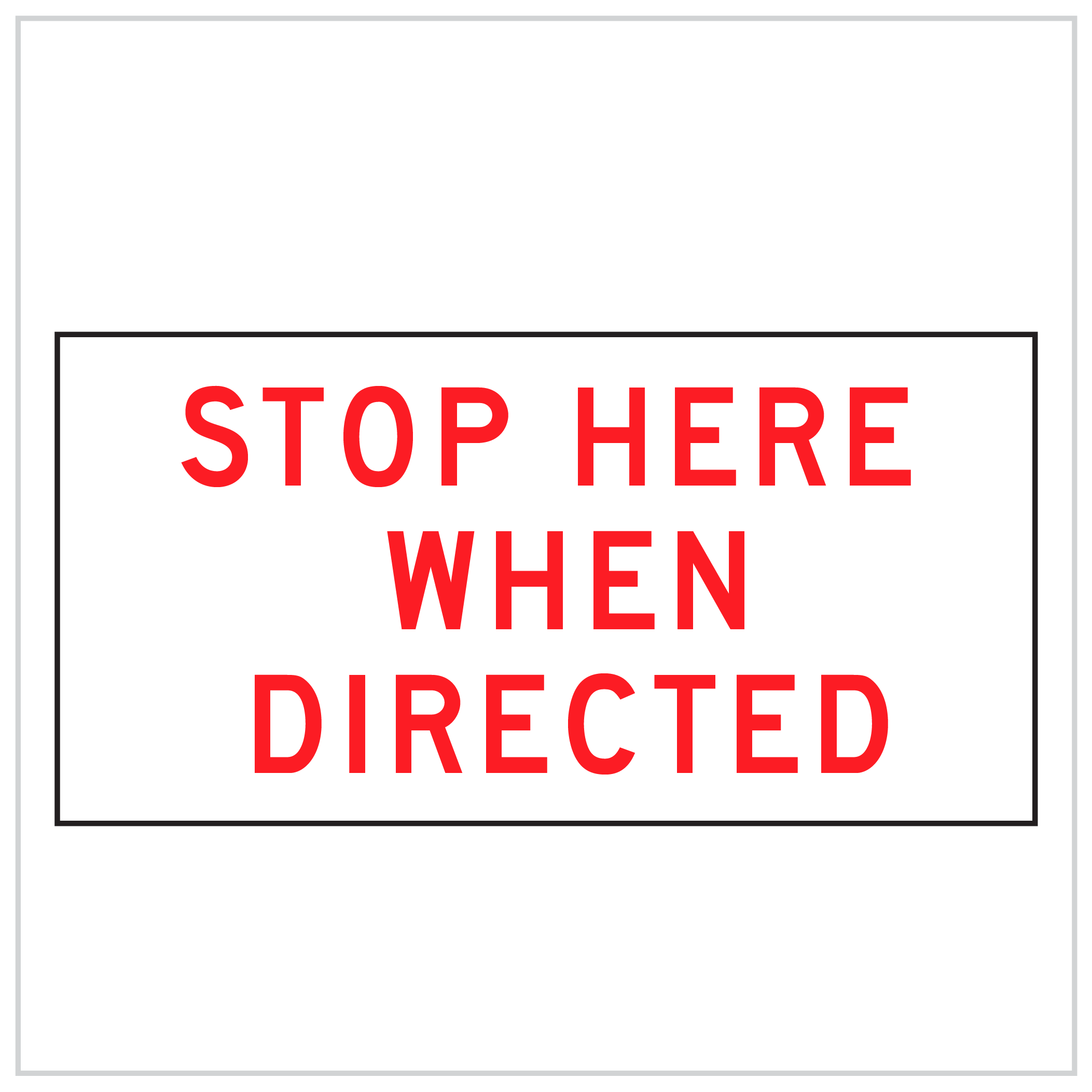 MMS-ADV-82 - STOP WHEN - DIRECTED - CORFLUTE - MULTI MESSAGE SIGN