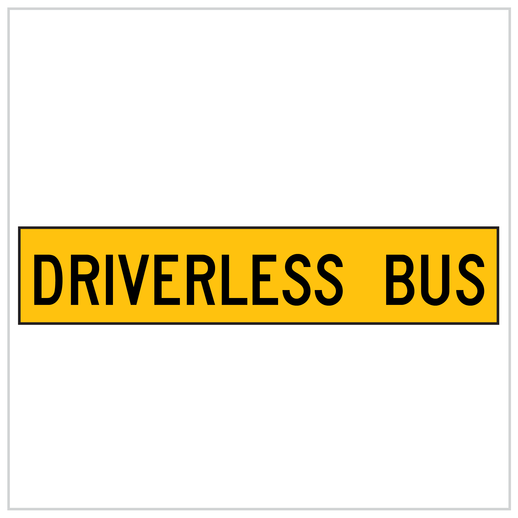 MMS-ADV-95 - DRIVERLESS BUS - CORFLUTE - MULTI MESSAGE SIGN