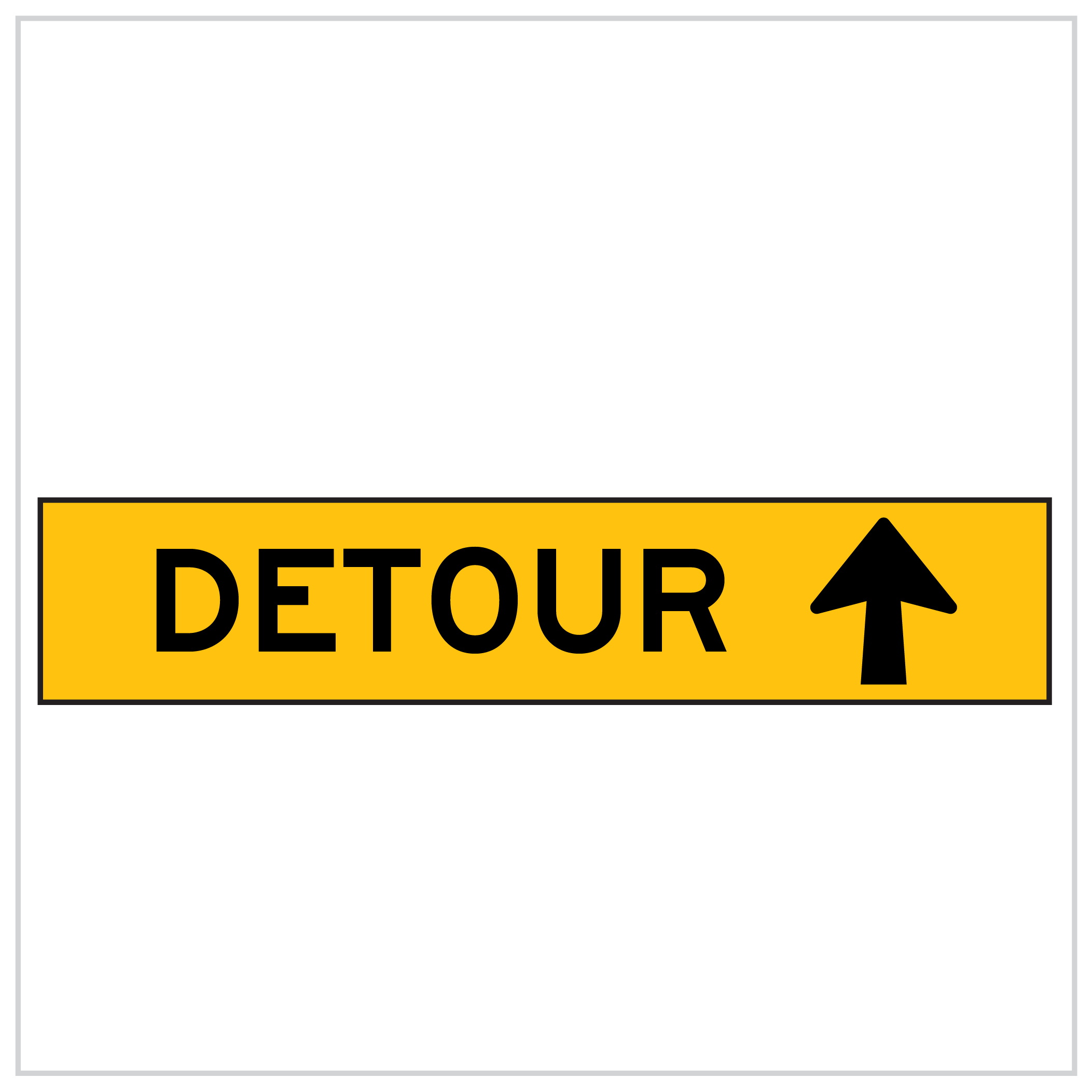 MMS-DIV-9 - DETOUR - CORFLUTE - MULTI MESSAGE SIGN