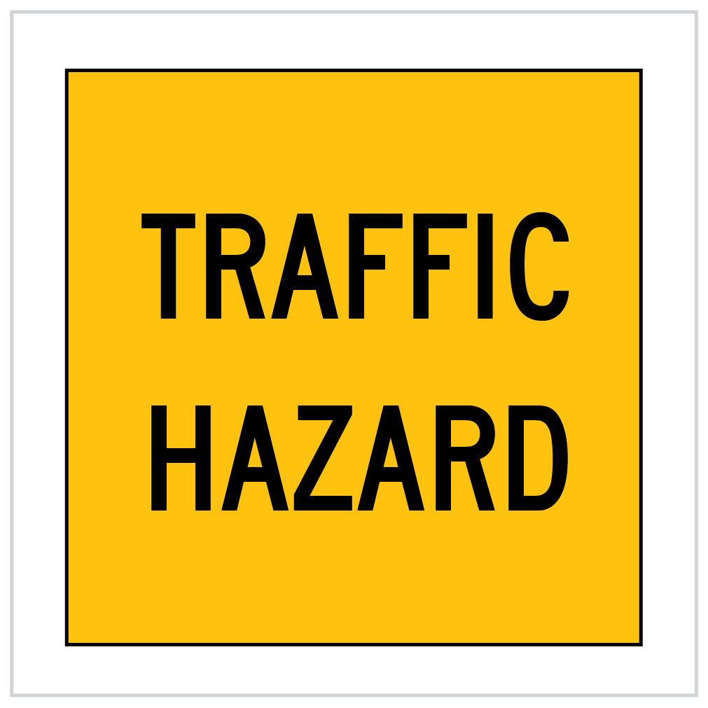 MMS-RC-9 - TRAFFIC HAZARD - CORFLUTE - MULTI MESSAGE SIGN