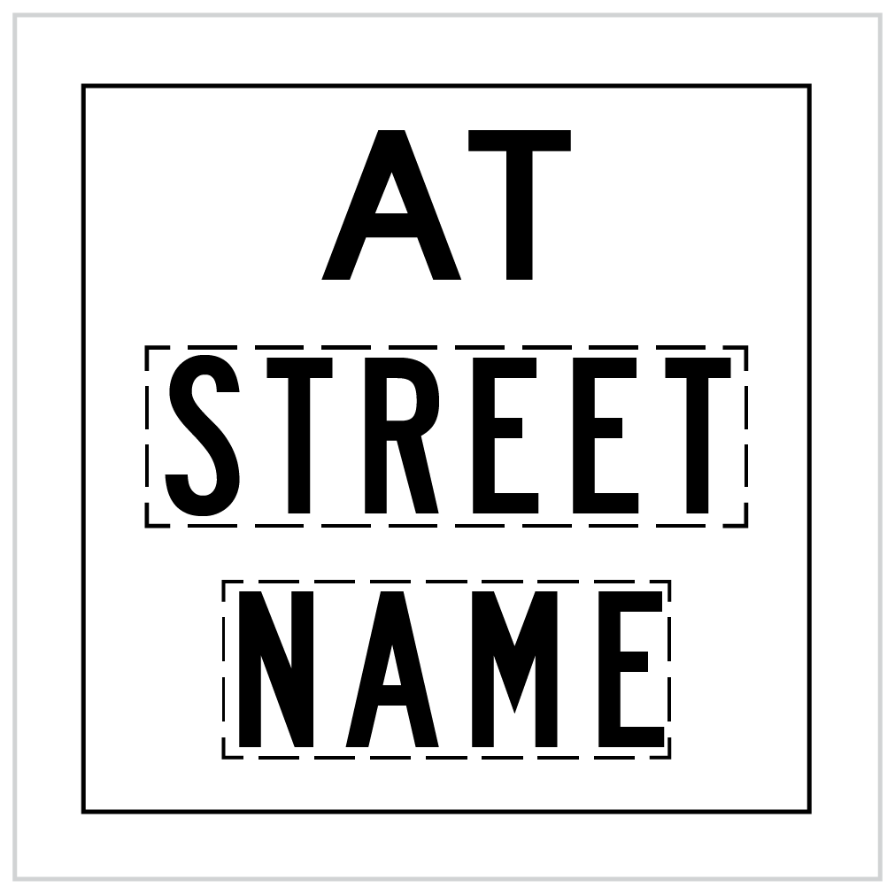 MMS-REG-13 AT (STREET NAME) - CORFLUTE - MULTI MESSAGE SIGN