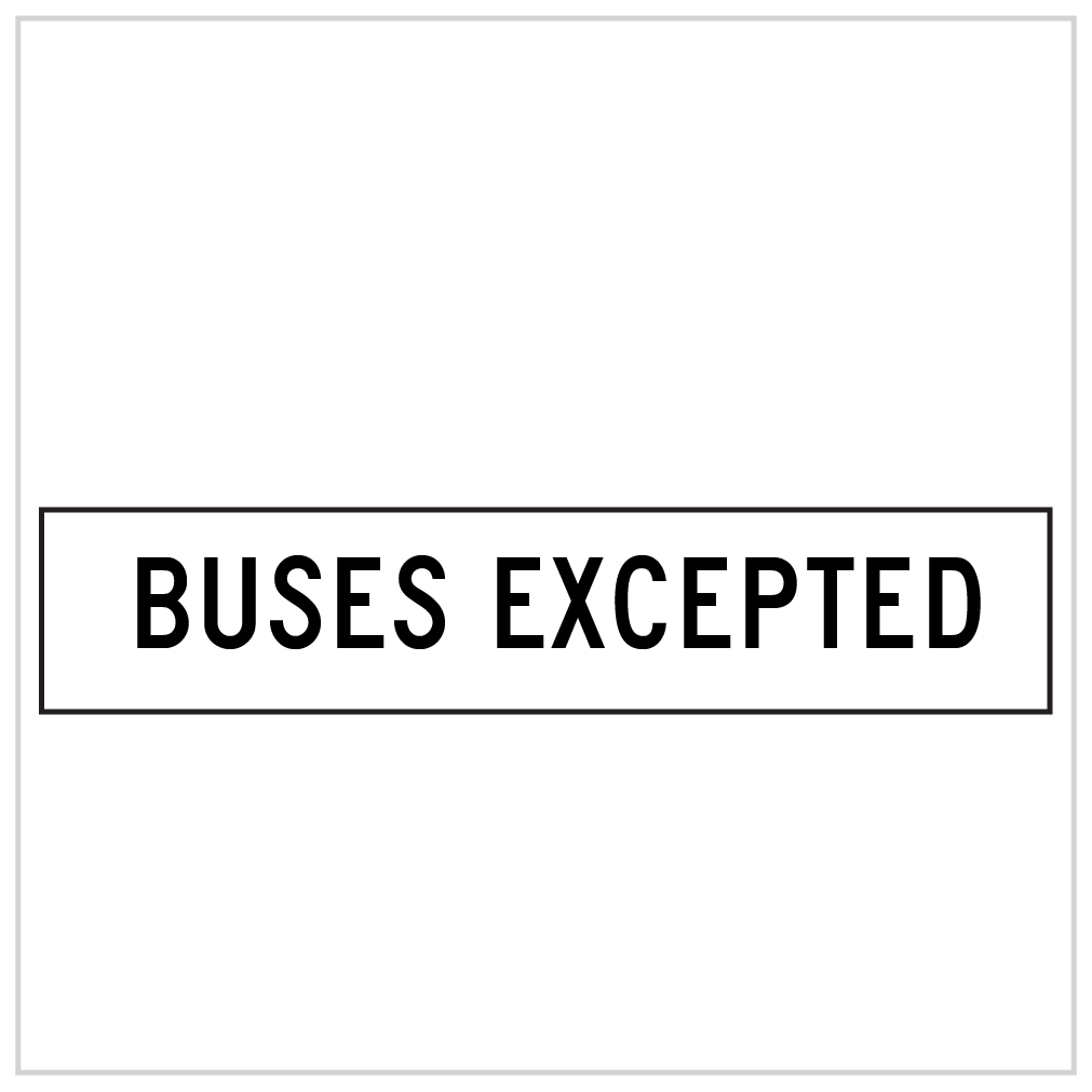 MMS-REG-8 BUSES EXCEPTED - CORFLUTE - MULTI MESSAGE SIGN