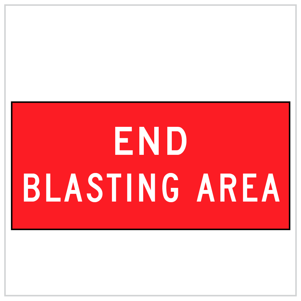 MMS-TER-2 - END BLASTING AREA - CORFLUTE - MULTI MESSAGE SIGN