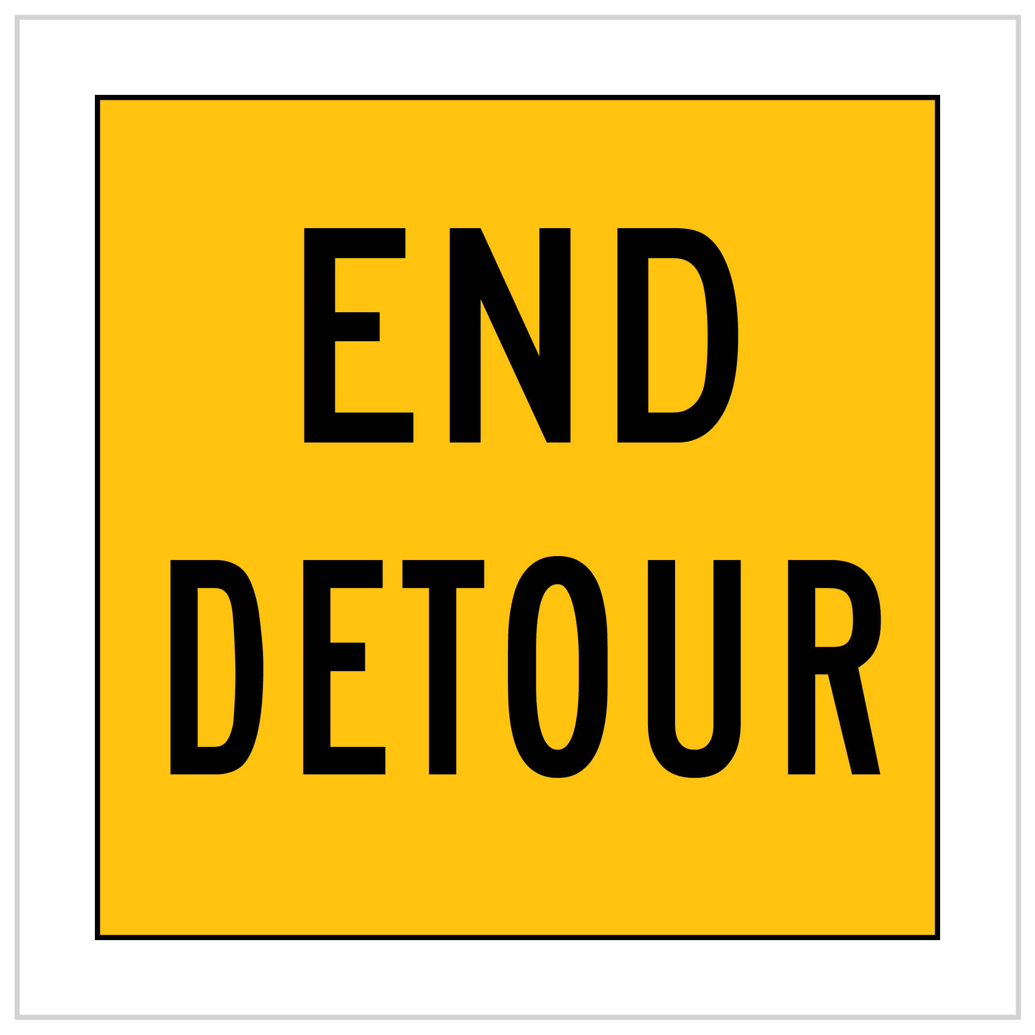 MMS-TER-3 - END DETOUR - CORFLUTE - MULTI MESSAGE SIGN