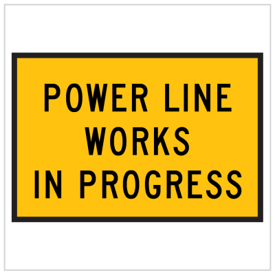 MR-TAW-33 - TEMPORARY ROAD WORKS - POWER LINE WORKS IN PROGRESS