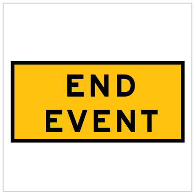 MR-TP-20 - TEMPORARY ROAD WORKS - END EVENT