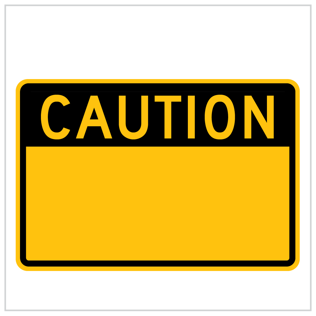 QUAD-02 - A B or C -CAUTION - TEMPORARY ROADWORKS - QUAD STANDS