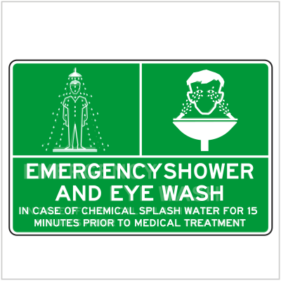 SAFE-099 - EMERGENCY SHOWER & EYE WASH