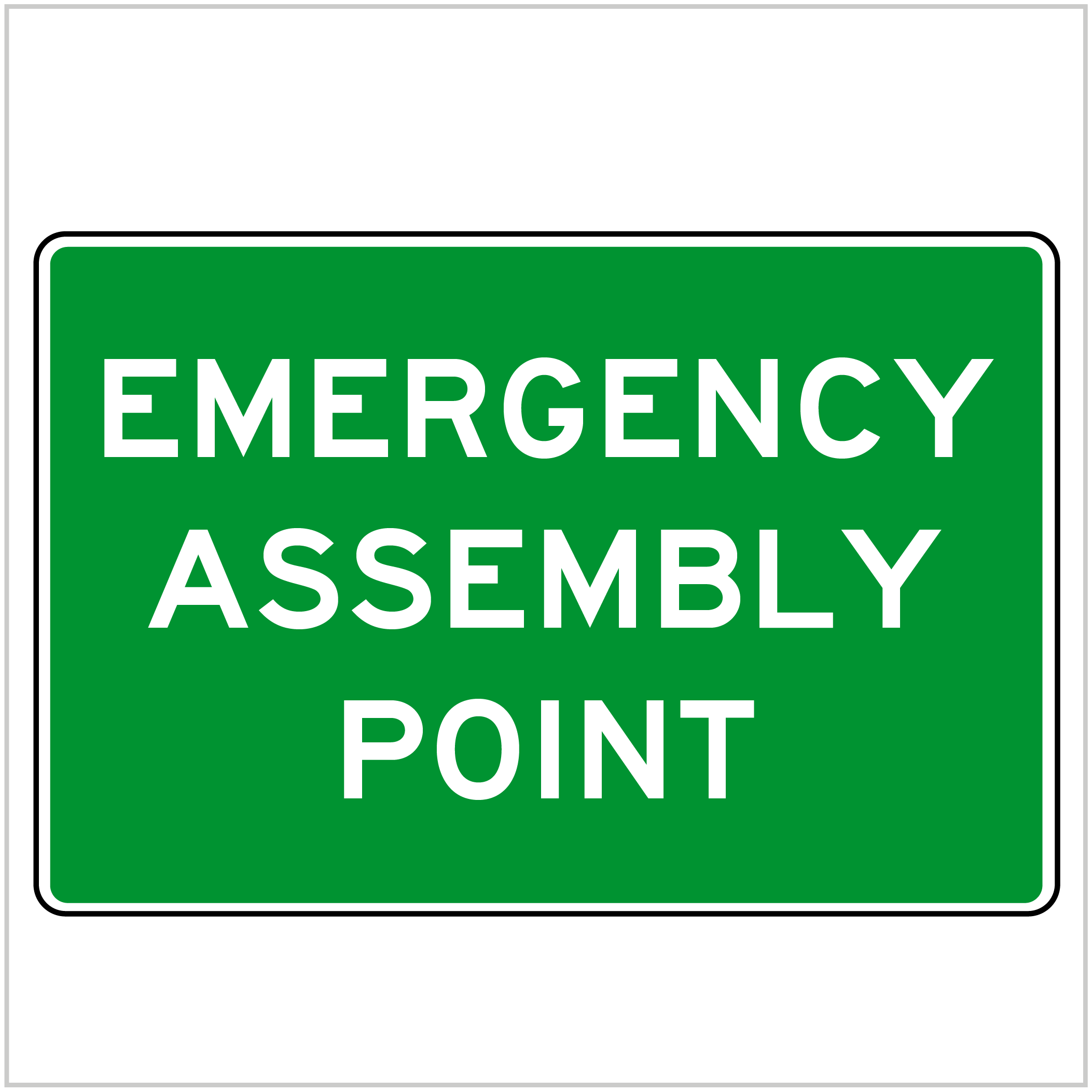 SAFE-105 - EMERGENCY ASSEMBLY POINT