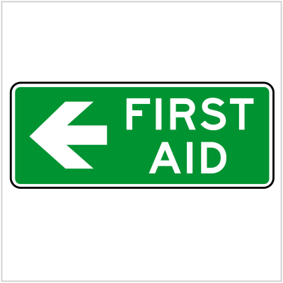 SAFE-111 - FIRST AID ARROW LEFT