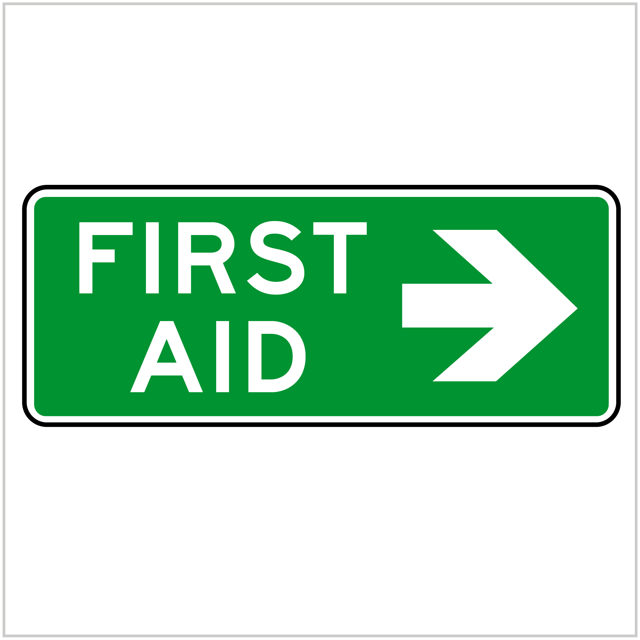 SAFE-112 - FIRST AID ARROW RIGHT