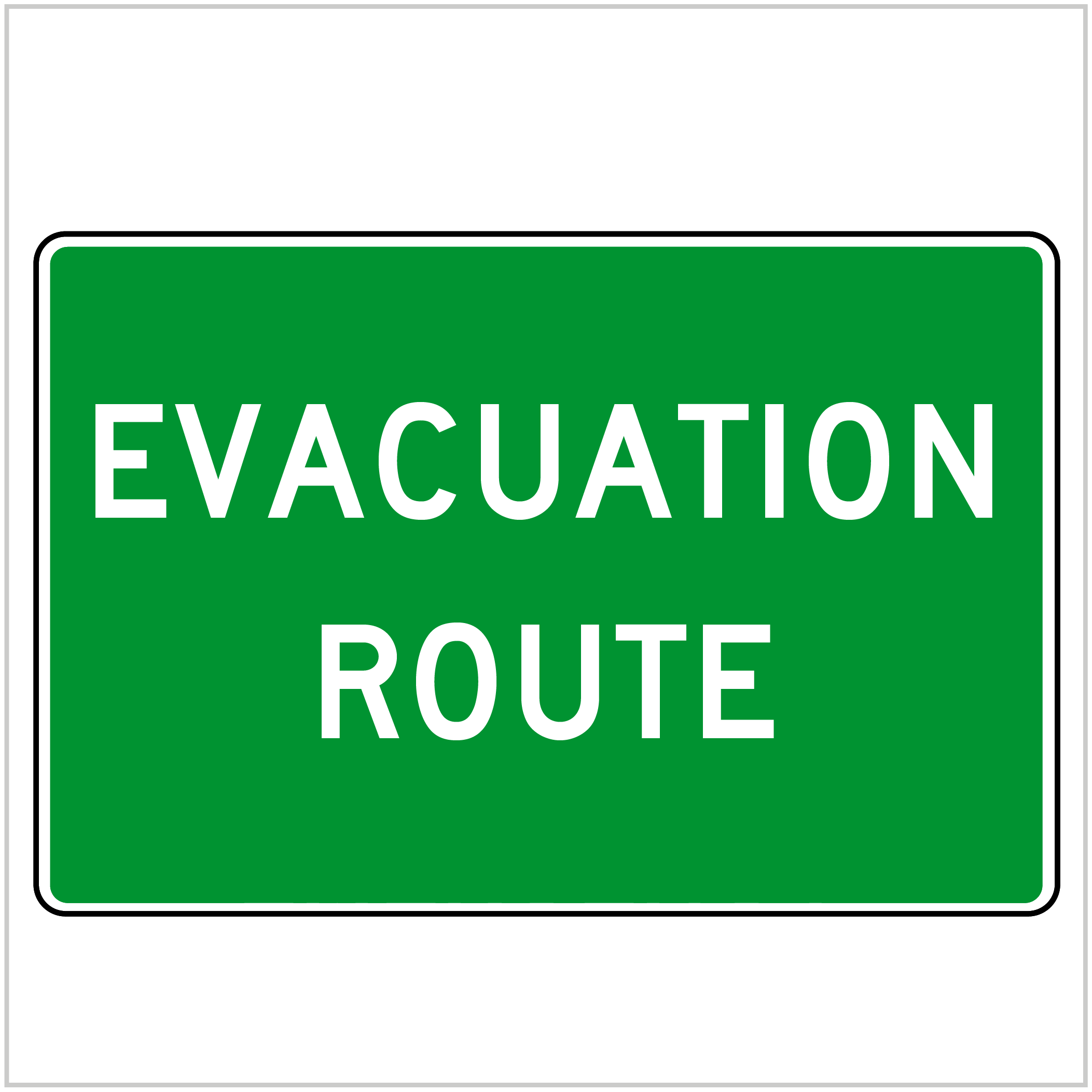 SAFE-121 - EVACUATION ROUTE