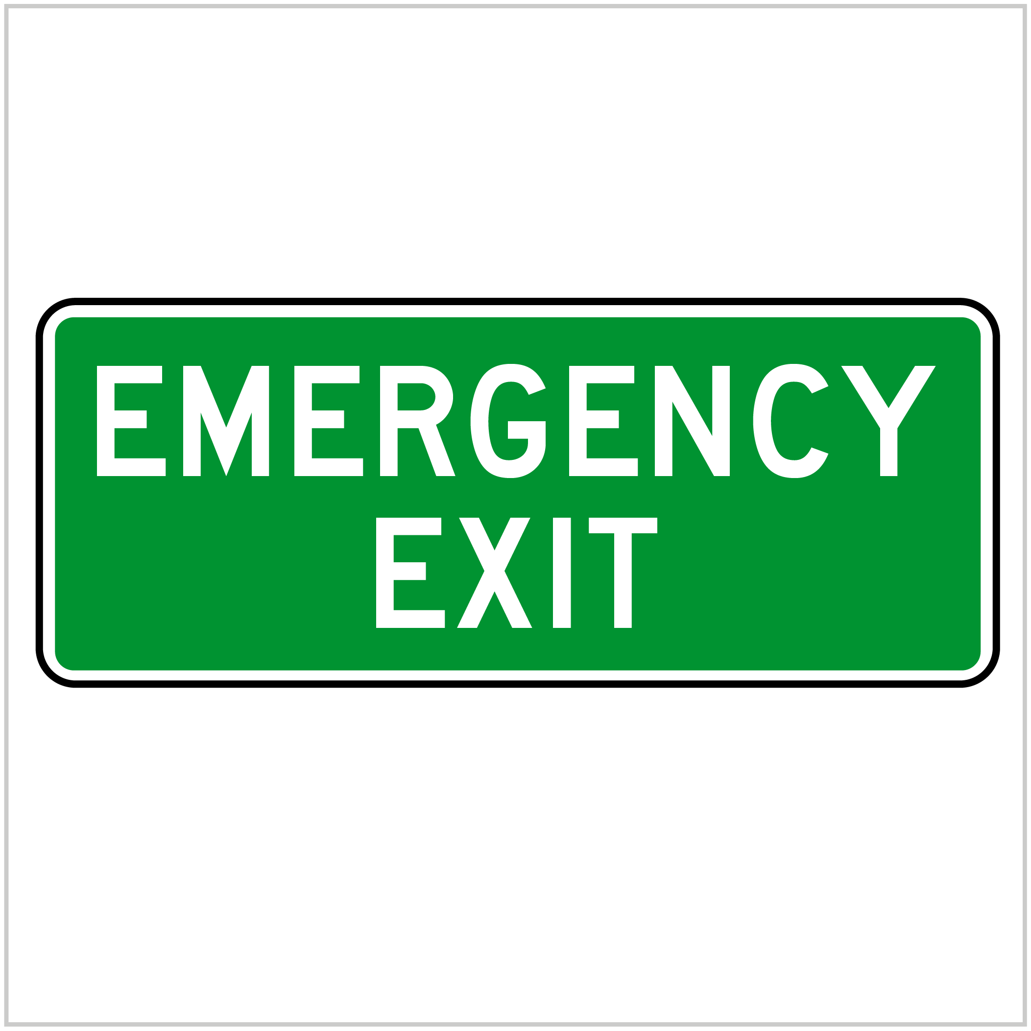 SAFE-125 - EMERGENCY EXIT