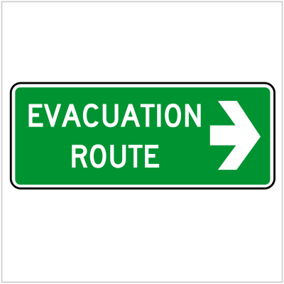 SAFE-127 - EVACUATION ROUTE RIGHT ARROW