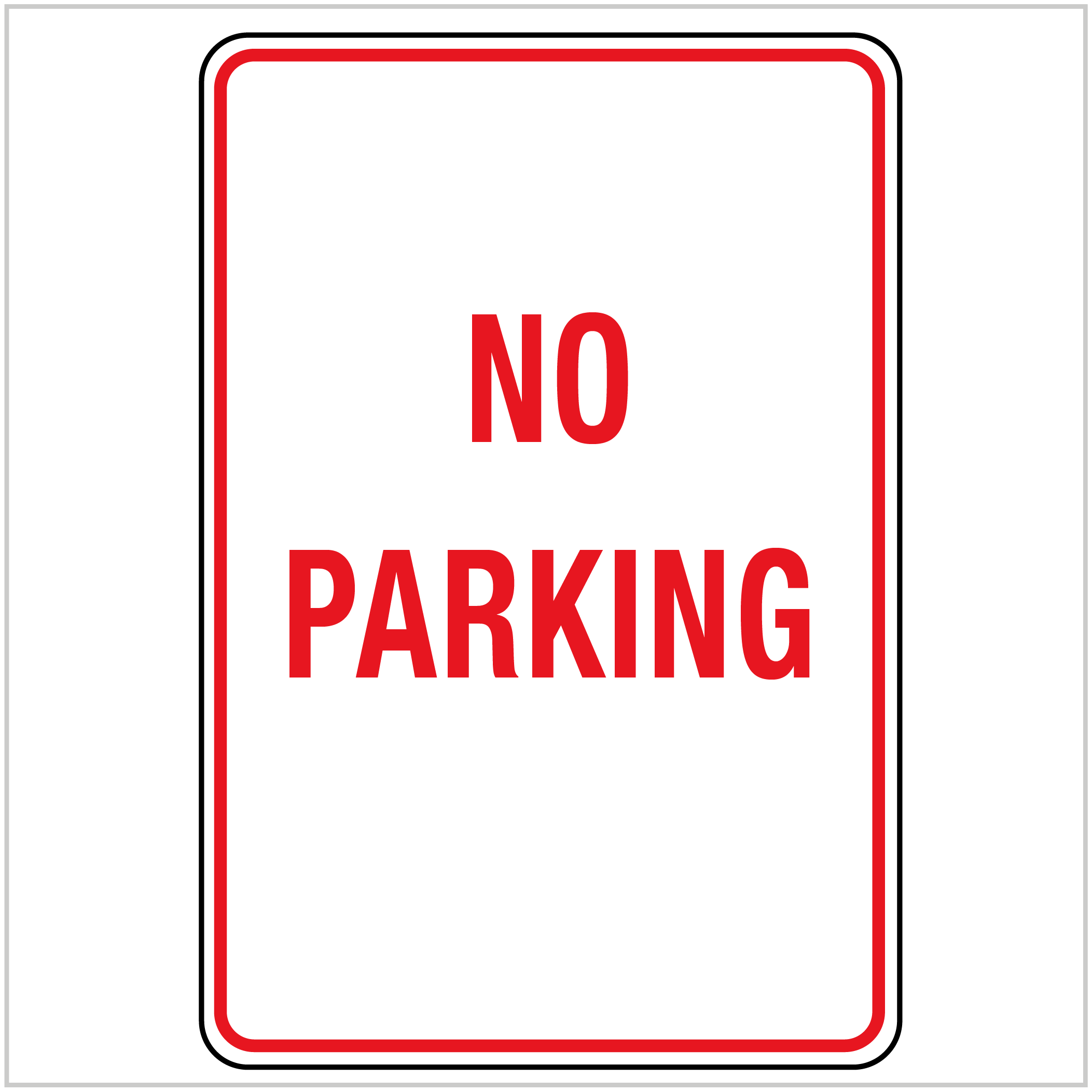 CPK-254 - NO PARKING - CAR PARK SIGNS