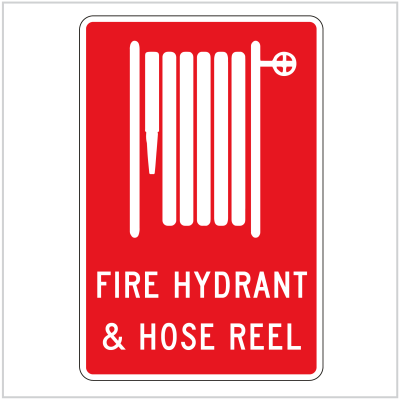 FIRE-264 - FIRE HYDRANT & HOSE REEL - FIRE SAFETY SIGNS