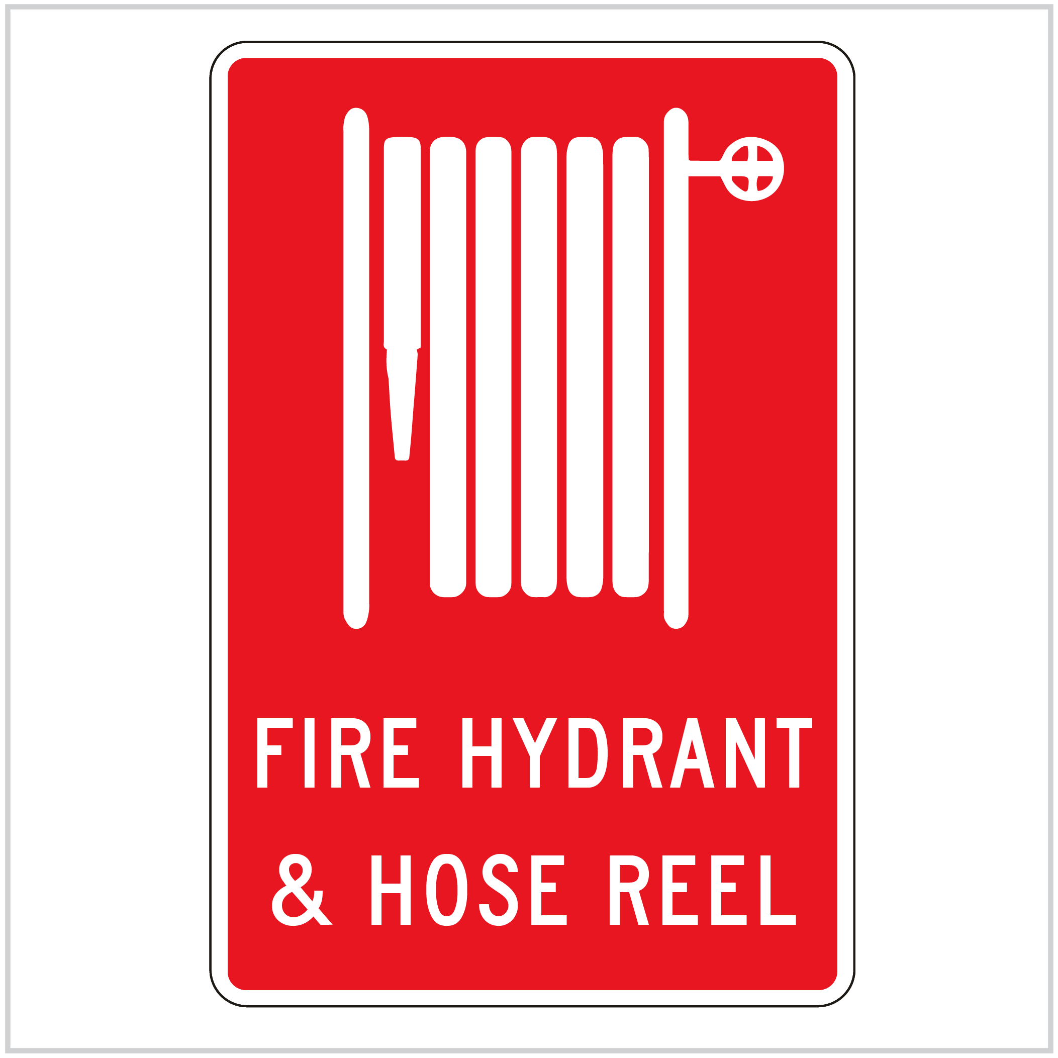 FIRE-264 - FIRE HYDRANT & HOSE REEL - FIRE SAFETY SIGNS