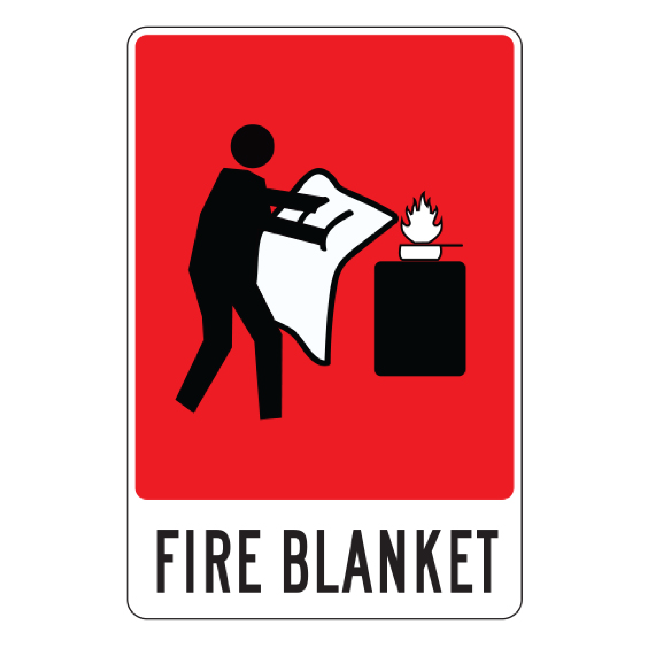 FIRE-274 FIRE BLANKET - SAFETY SIGN