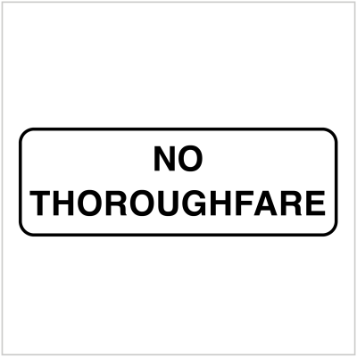 OFC-242 - NO THOROUGHFARE - OFFICE AND CAR PARK SIGNS