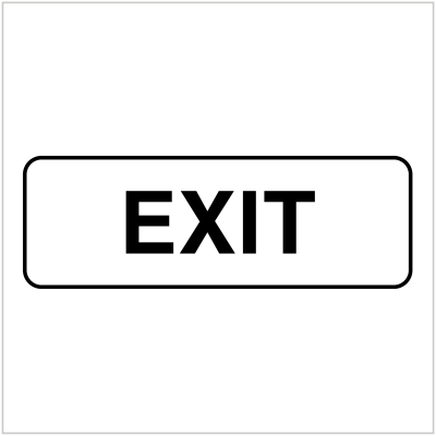 OFC-244 - EXIT - OFFICE AND CAR PARK SIGNS