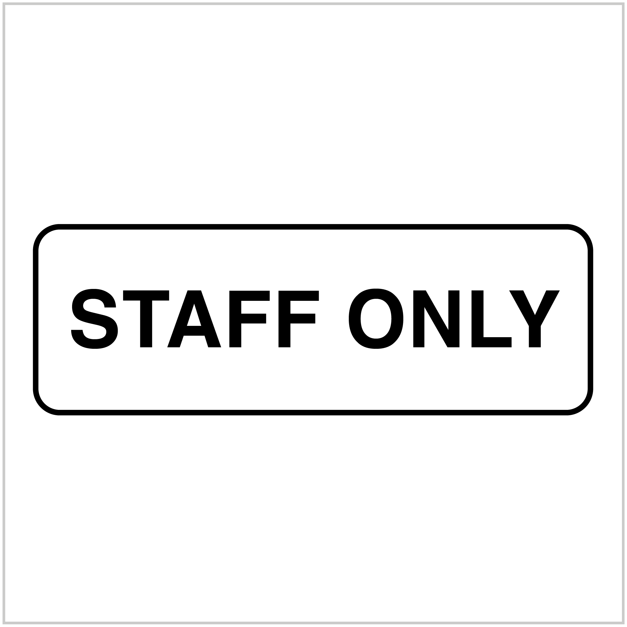 OFC-246 - STAFF ONLY - OFFICE AND CAR PARK SIGNS